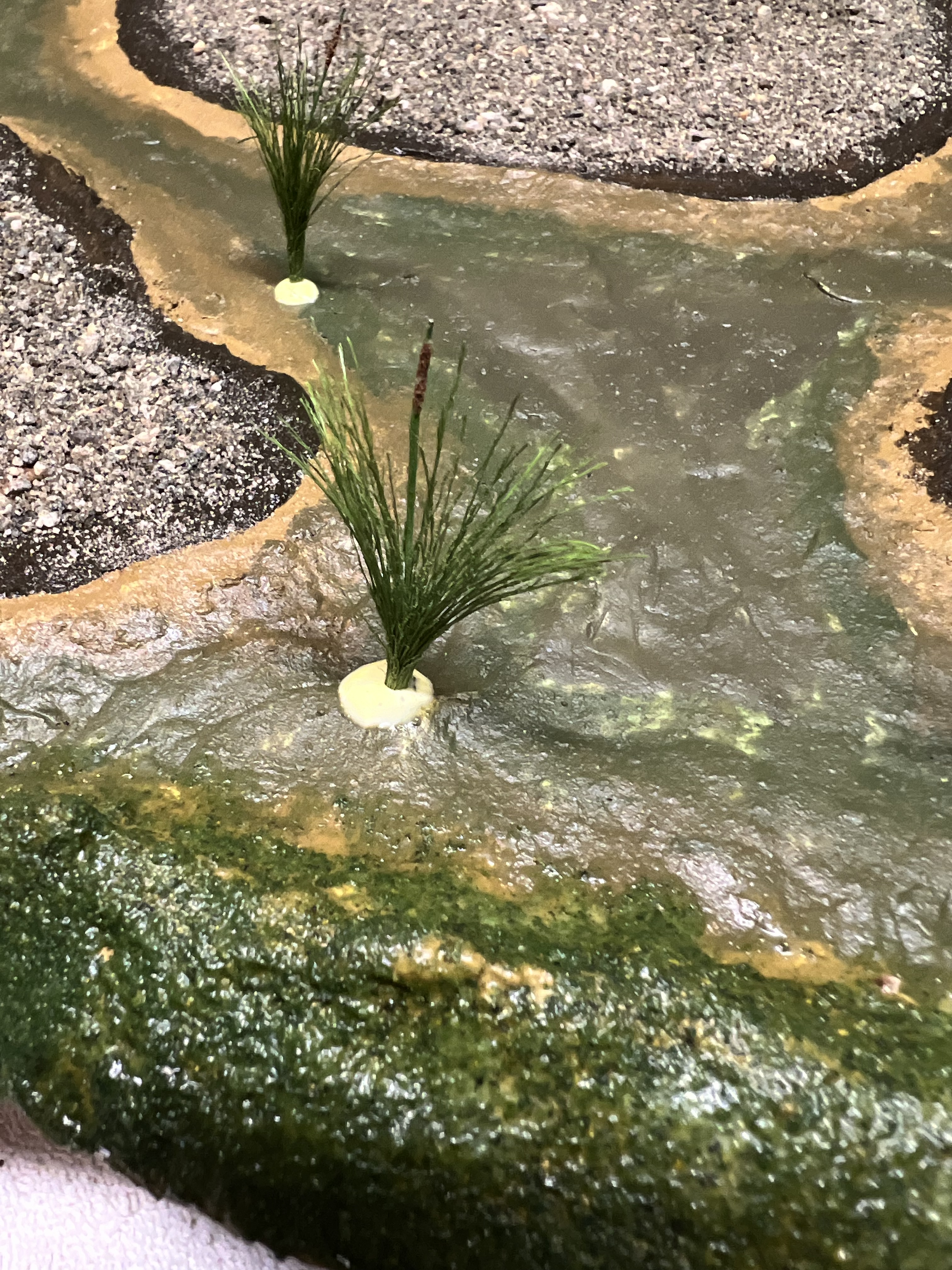 resin water on model shore